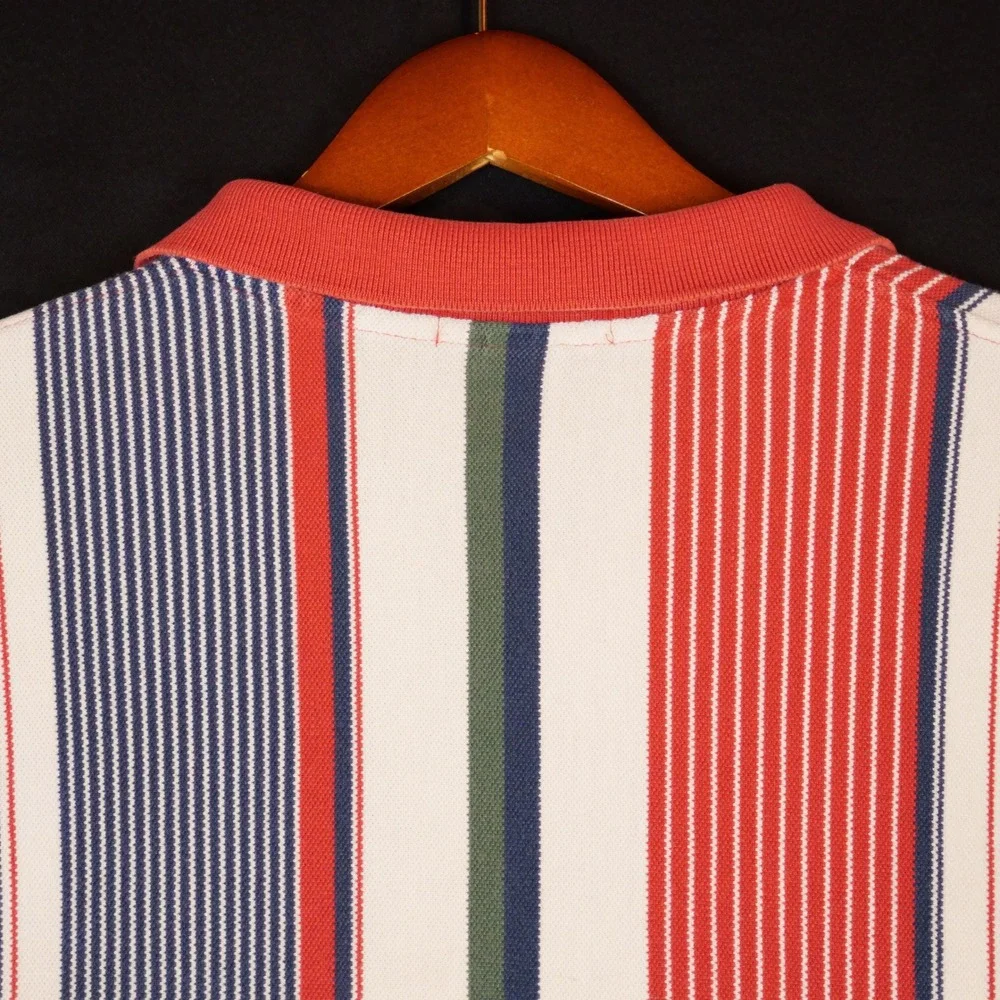 Polo Ralph Lauren Polo Mens XL Multi Stripe Vintage Made in USA Cotton